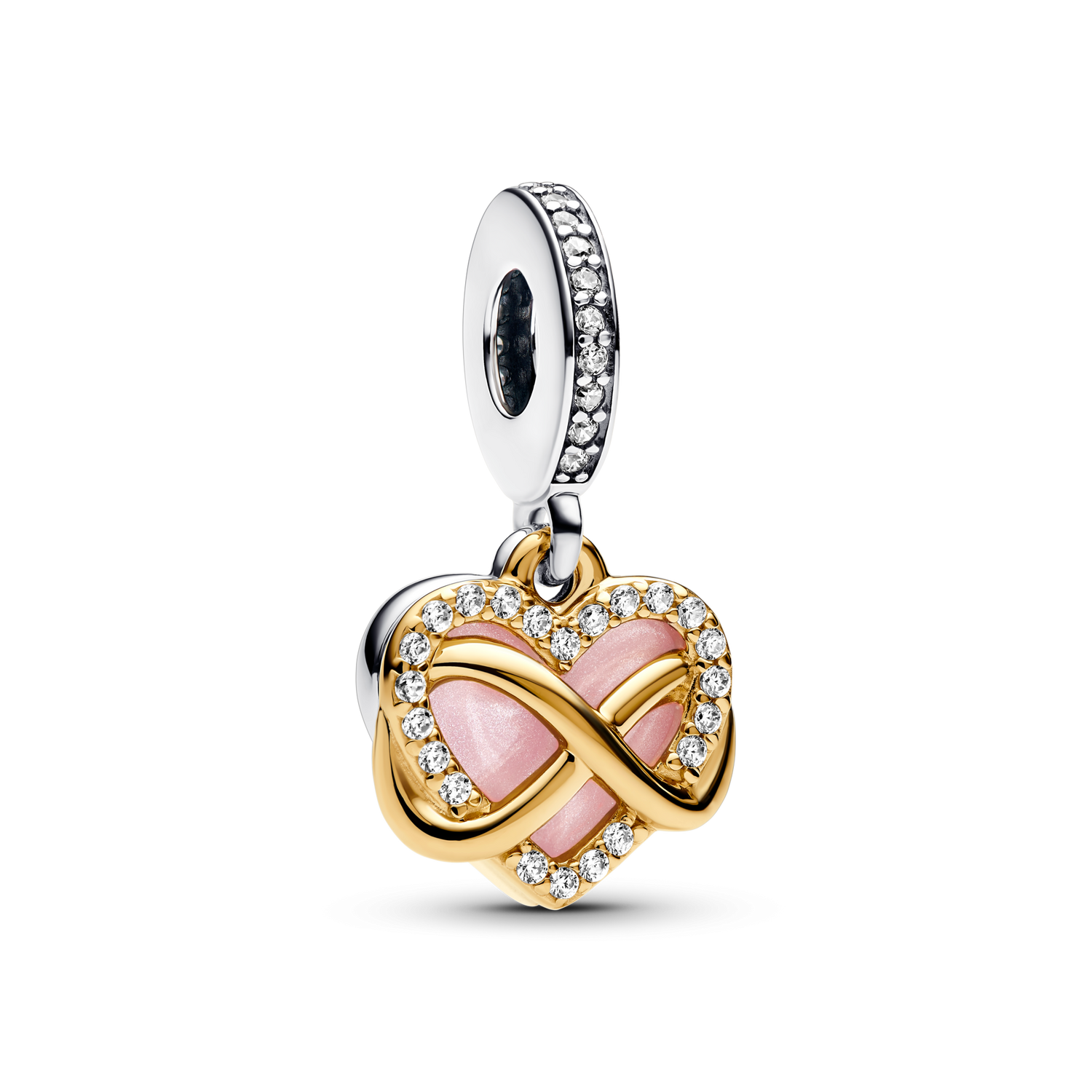 Charm Colgante Corazón Infinito Brillante - vista 1