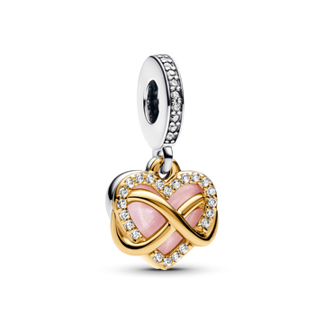 Charm Colgante Corazón Infinito Brillante - vista 1