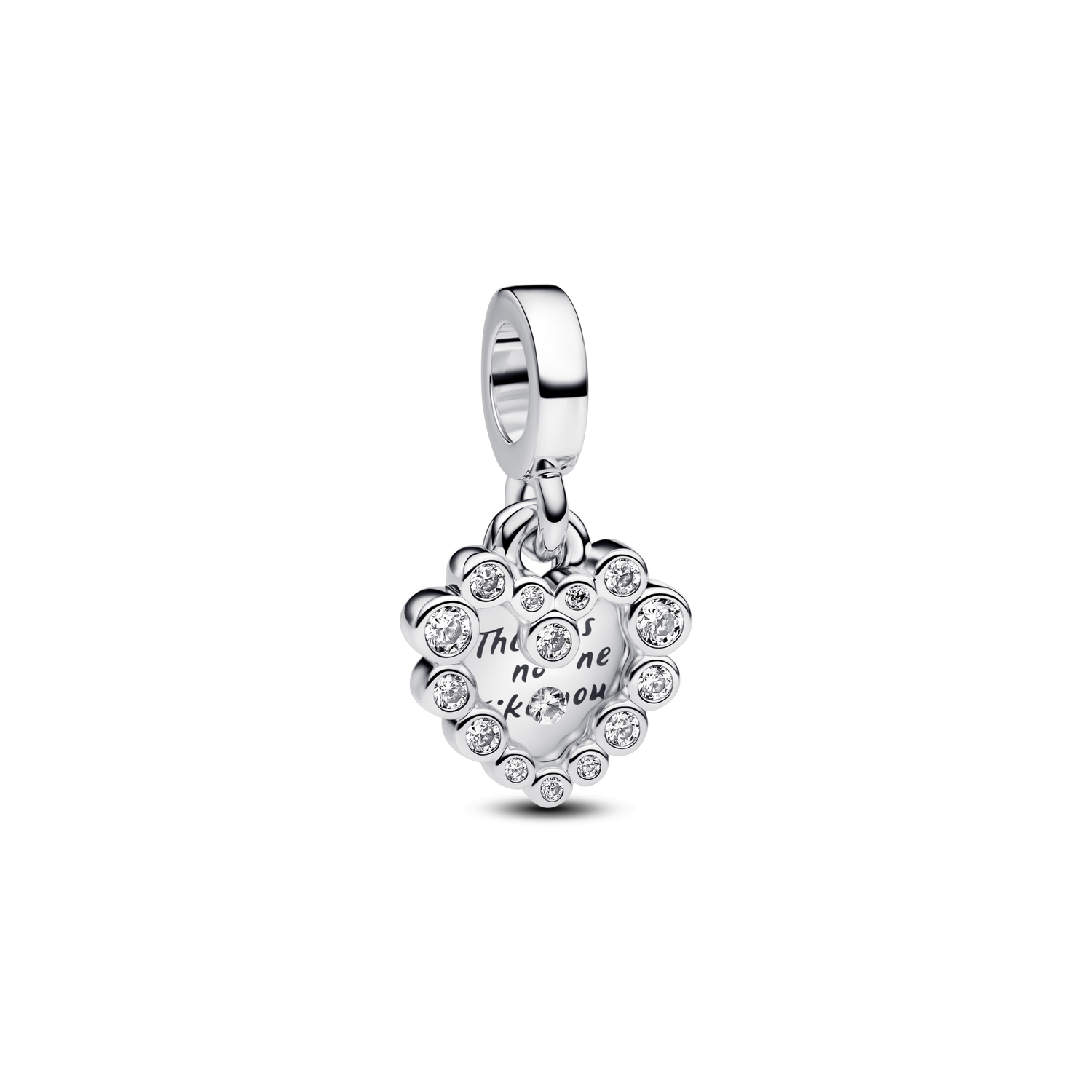 Charm Colgante Doble Corazón Brillante - vista 1