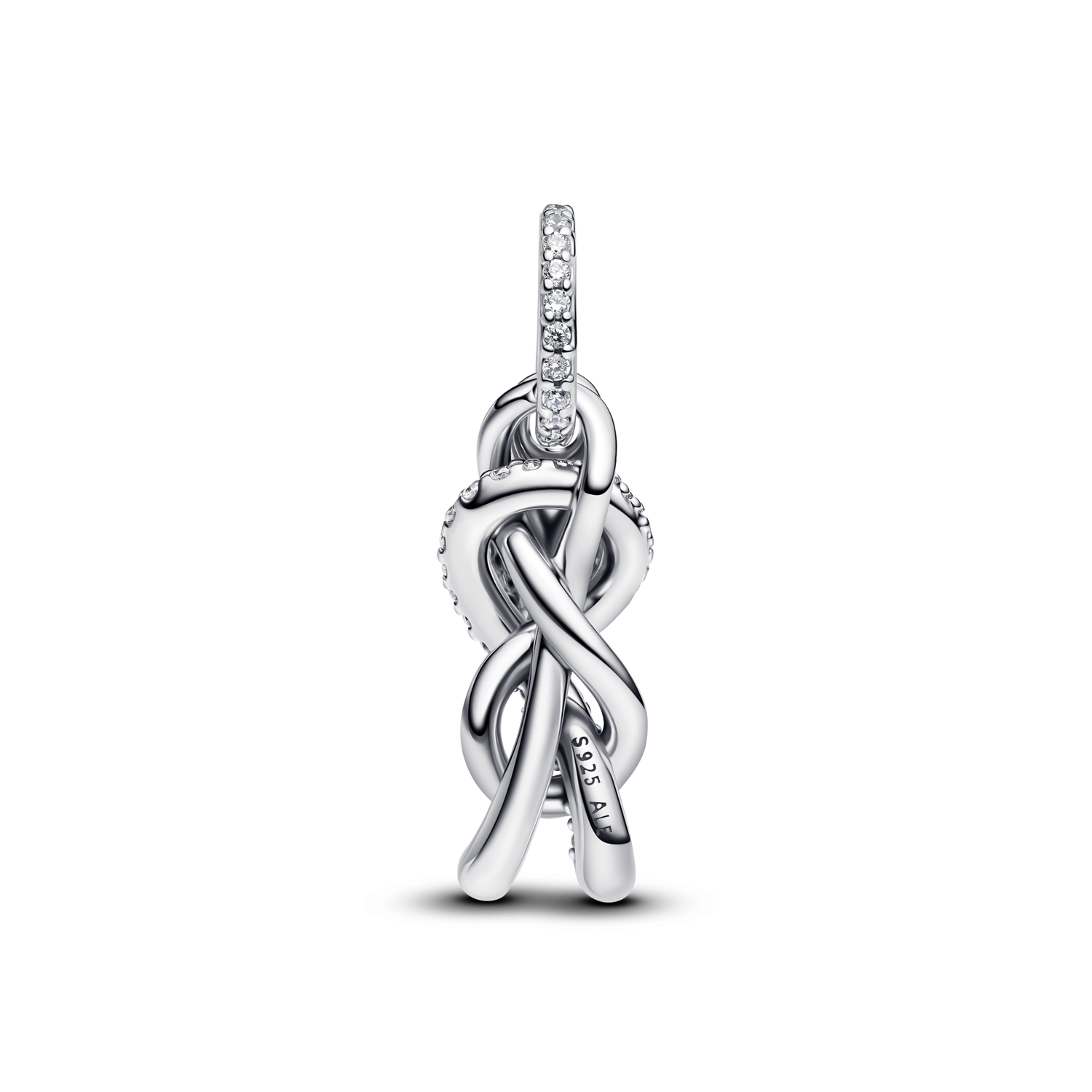 Charm Colgante Nudo Infinito y Pavé - vista 2