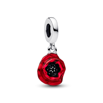 Charm Colgante Flor Roja - vista 1
