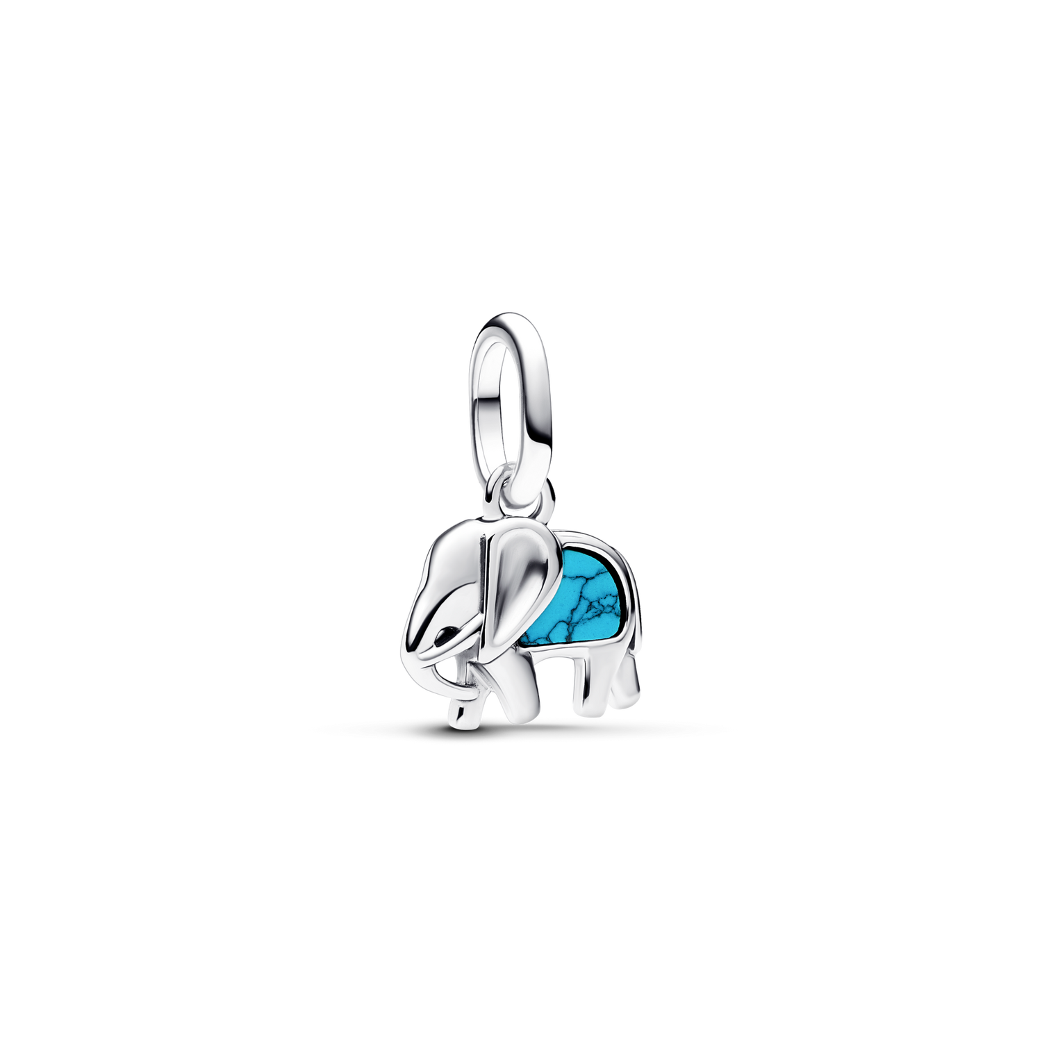 Mini Charm Colgante Elefante Azul Turquesa - vista 1