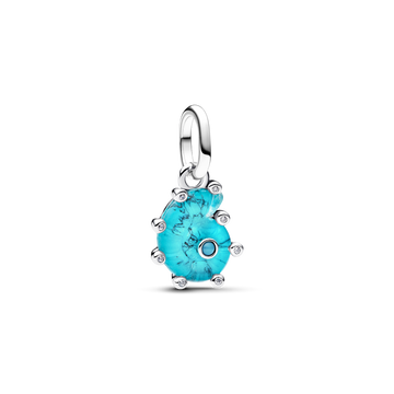 Charm Colgante Caracola de Cristal de Murano Azul - vista 1