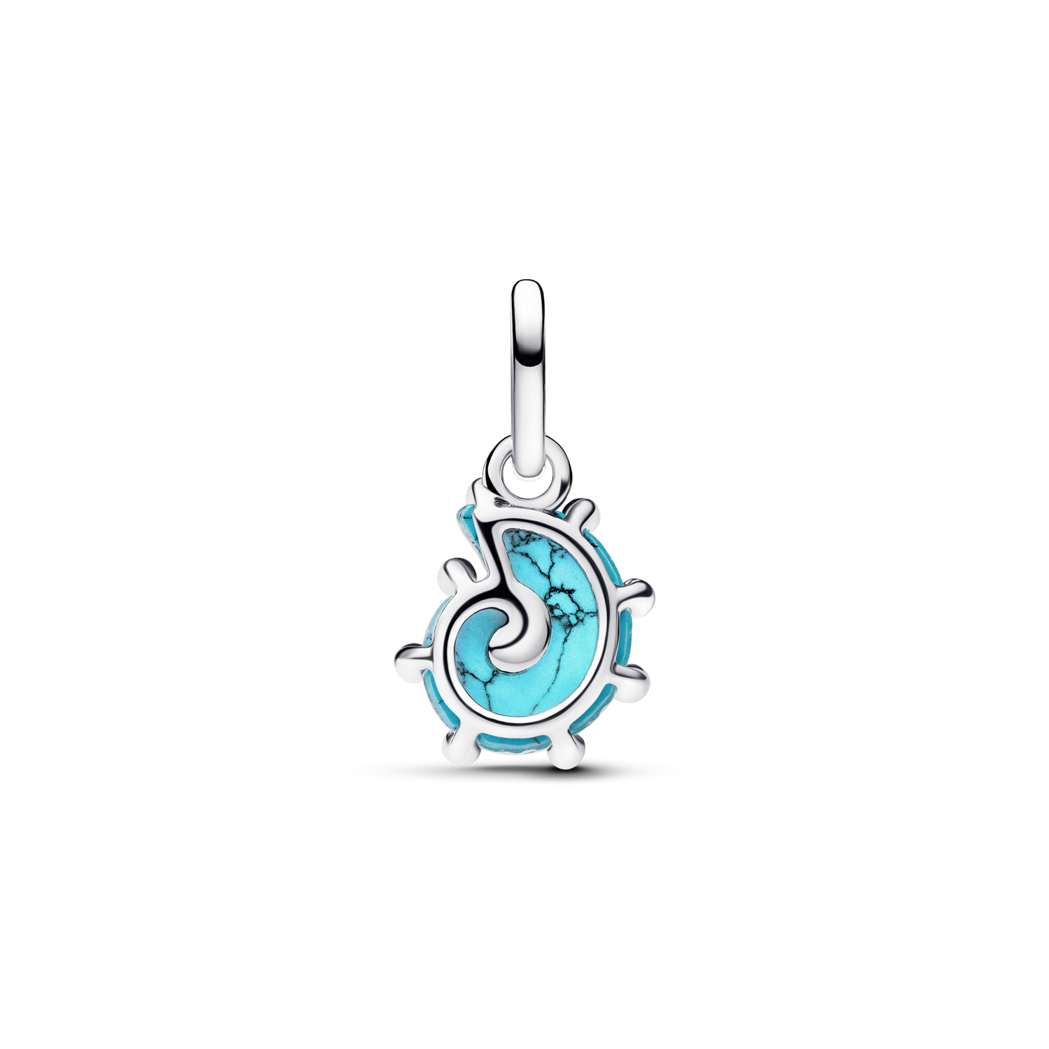 Charm Colgante Caracola de Cristal de Murano Azul - vista 2
