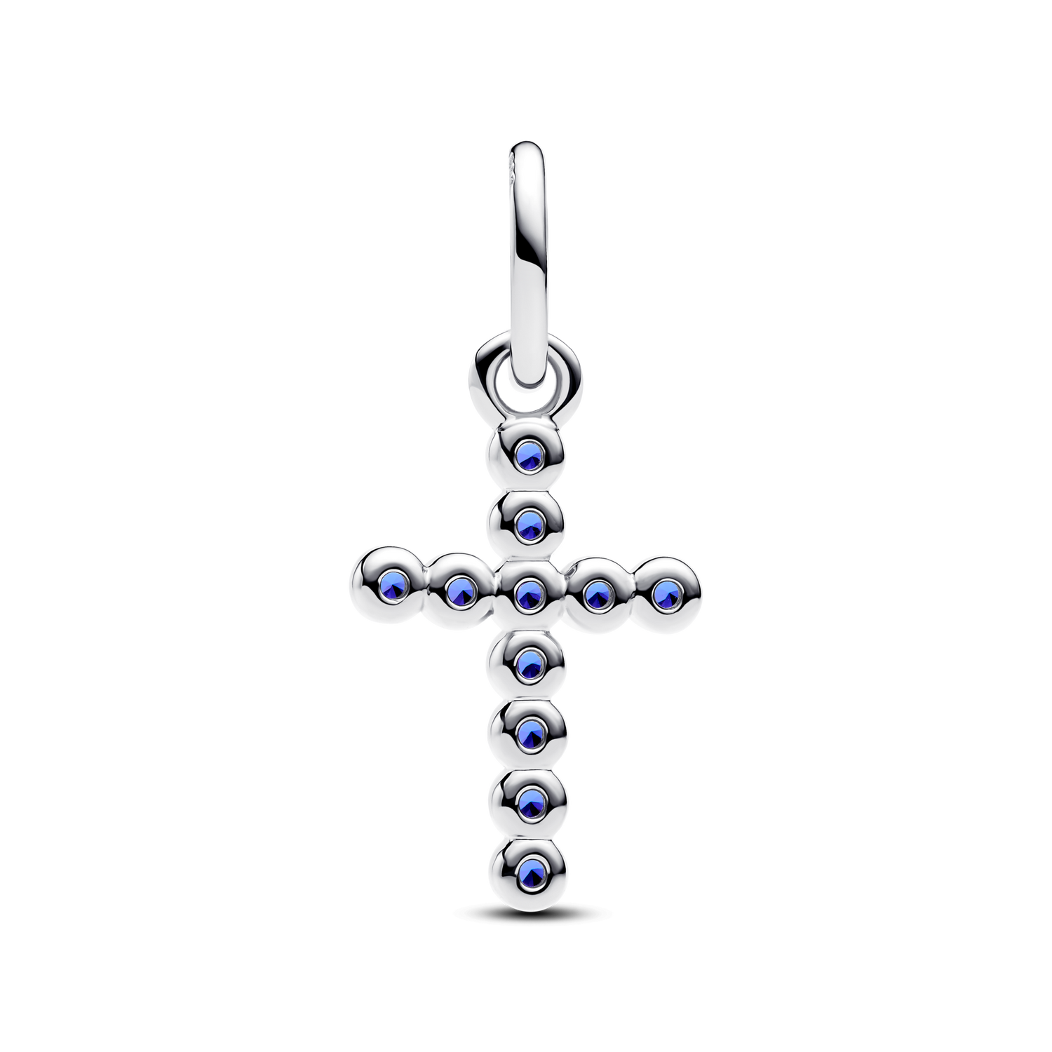 Charm Colgante Cruz Plateado - vista 2
