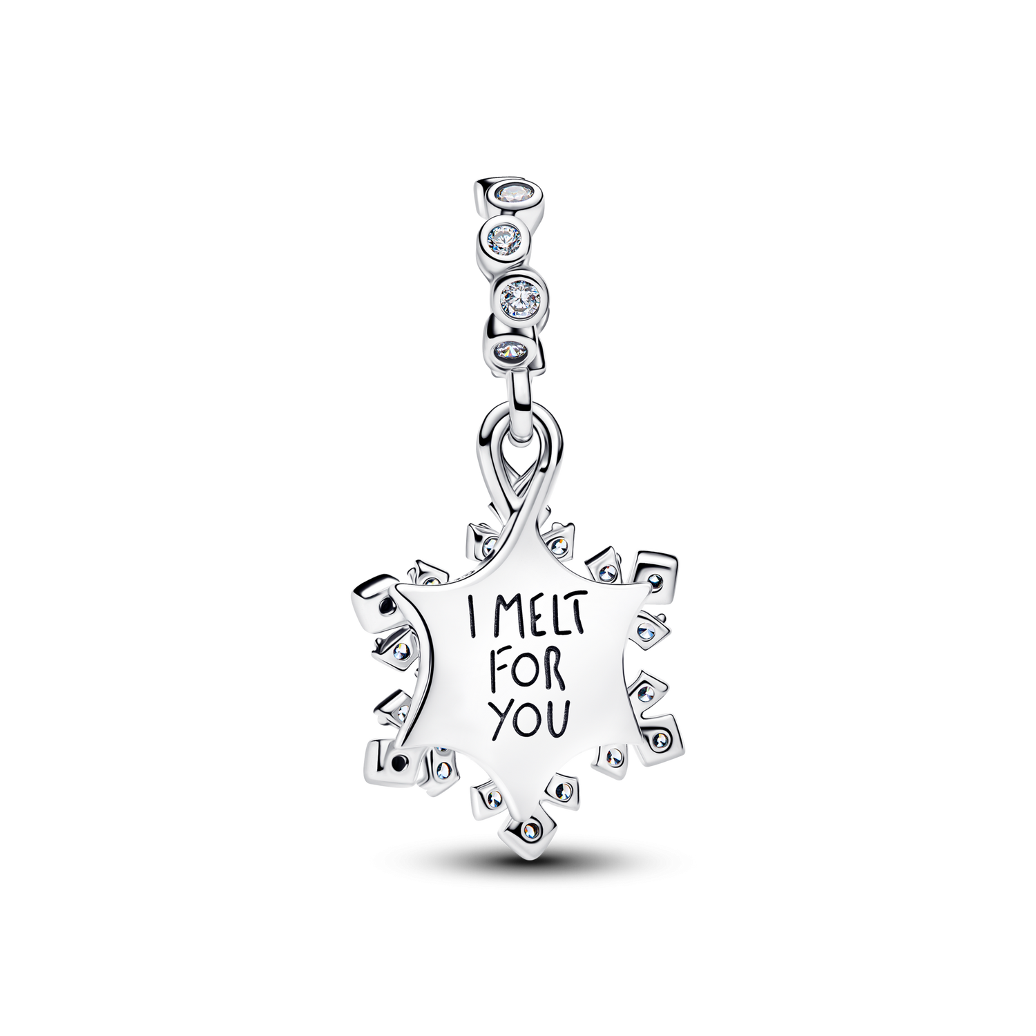 Charm Colgante Doble Copo de Nieve Opalescente - vista 2