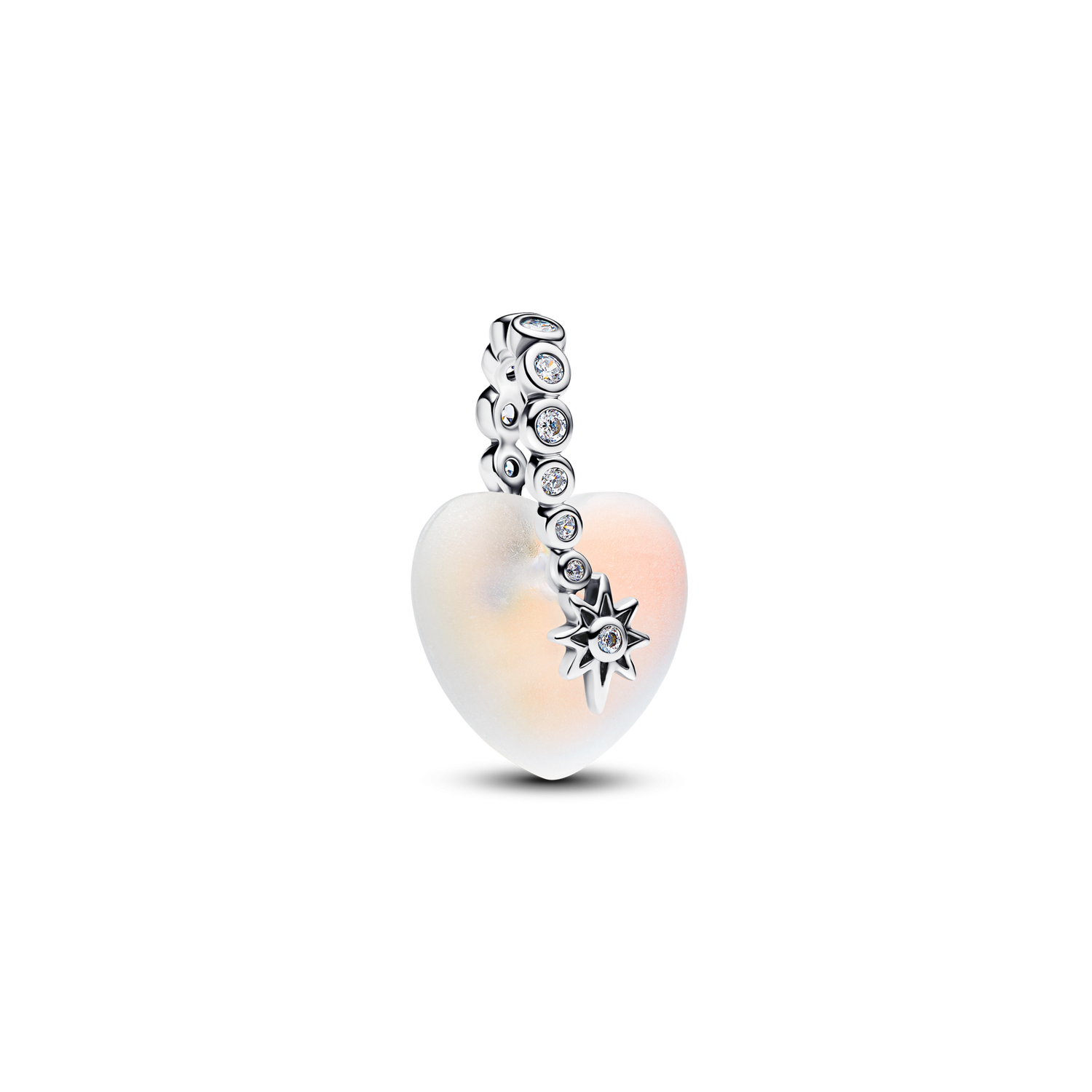NUEVO  Charm Colgante Corazón y Estrella Fugaz - vista 1