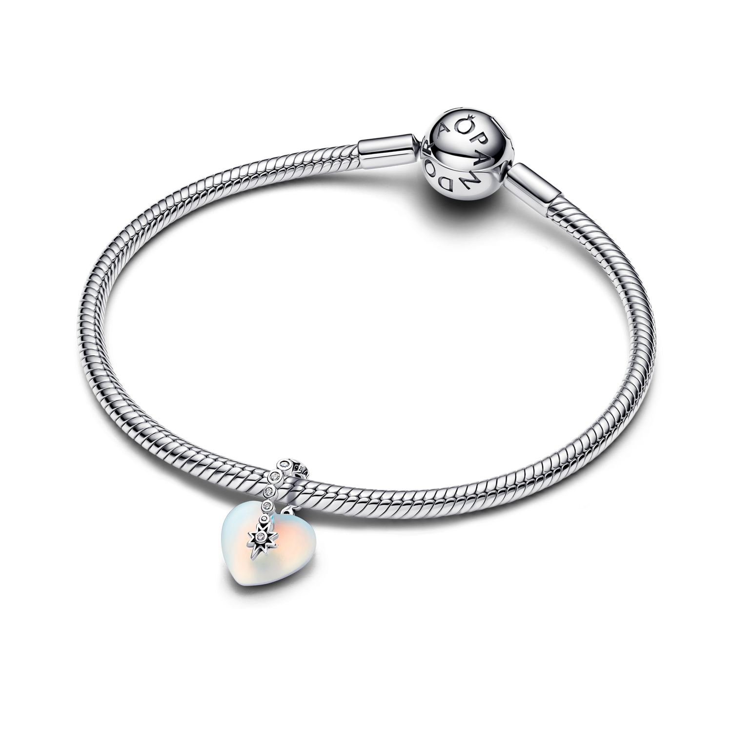 NUEVO  Charm Colgante Corazón y Estrella Fugaz - vista 3