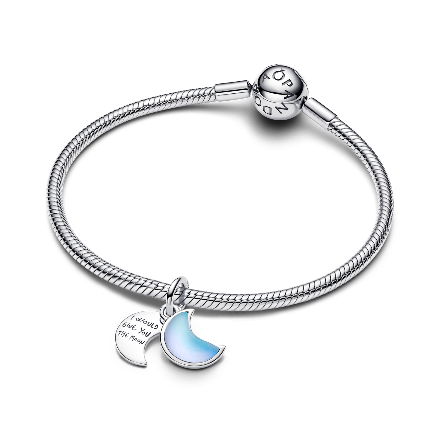 Charm Colgante Doble Luna Creciente - vista 3