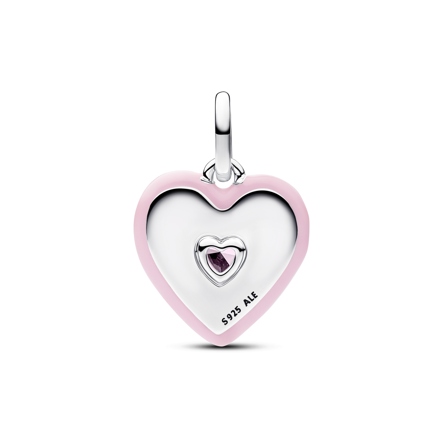 Charm Medallón Corazón Radiante Rosa - vista 2