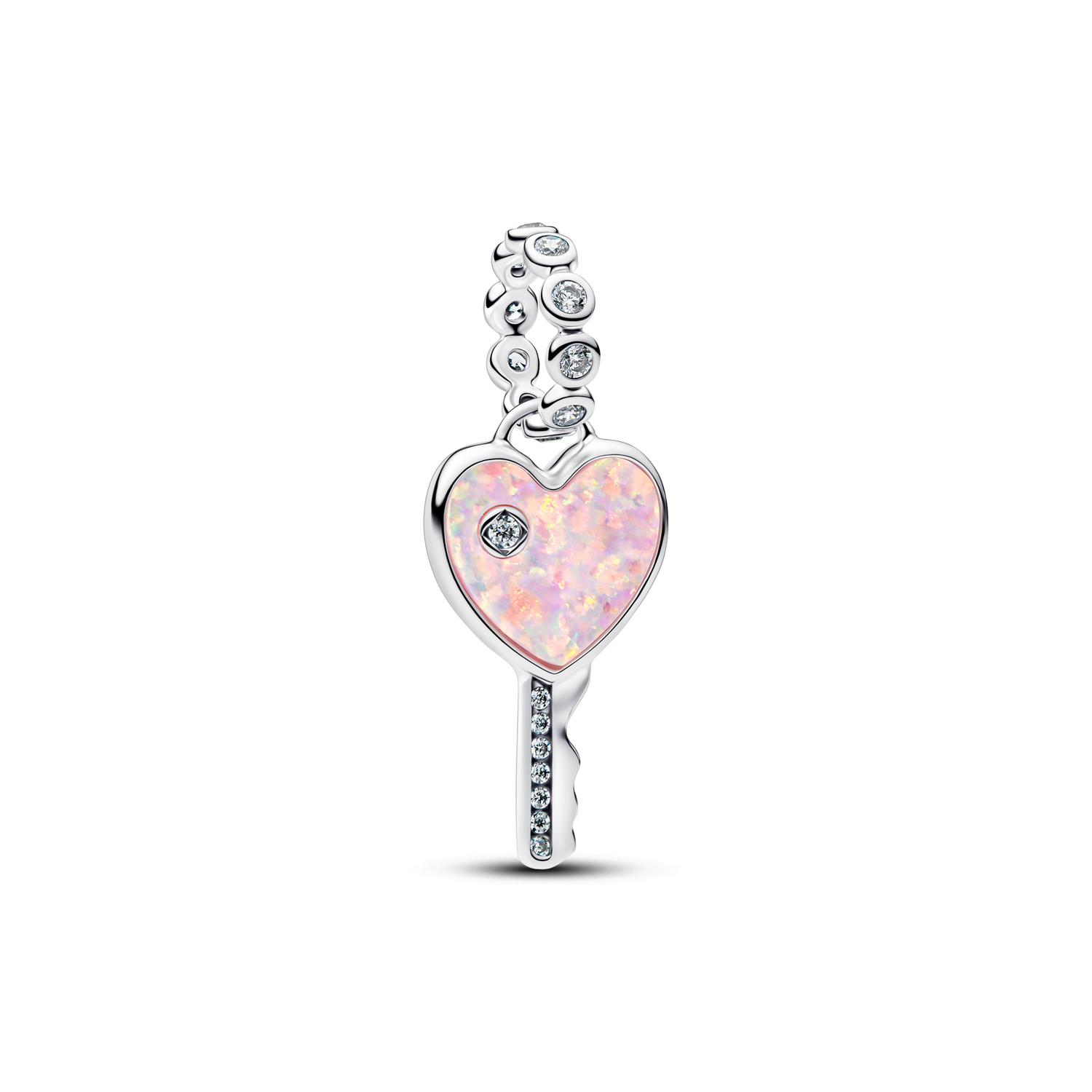 Charm Colgante Llave Corazón Opalescente - vista 1