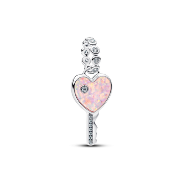 Charm Colgante Llave Corazón Opalescente - vista 1