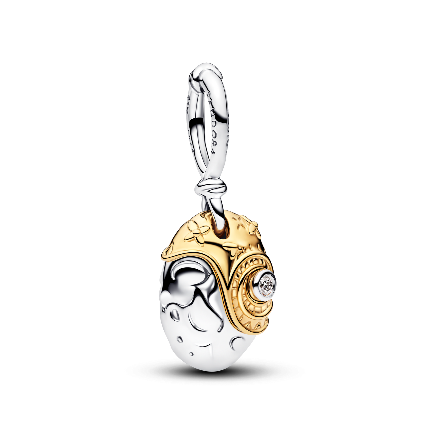 Charm Colgante Corazón de Te Fiti de Princesa Vaiana de Disney con Diamante Sintético Creado en Laboratorio - vista 1