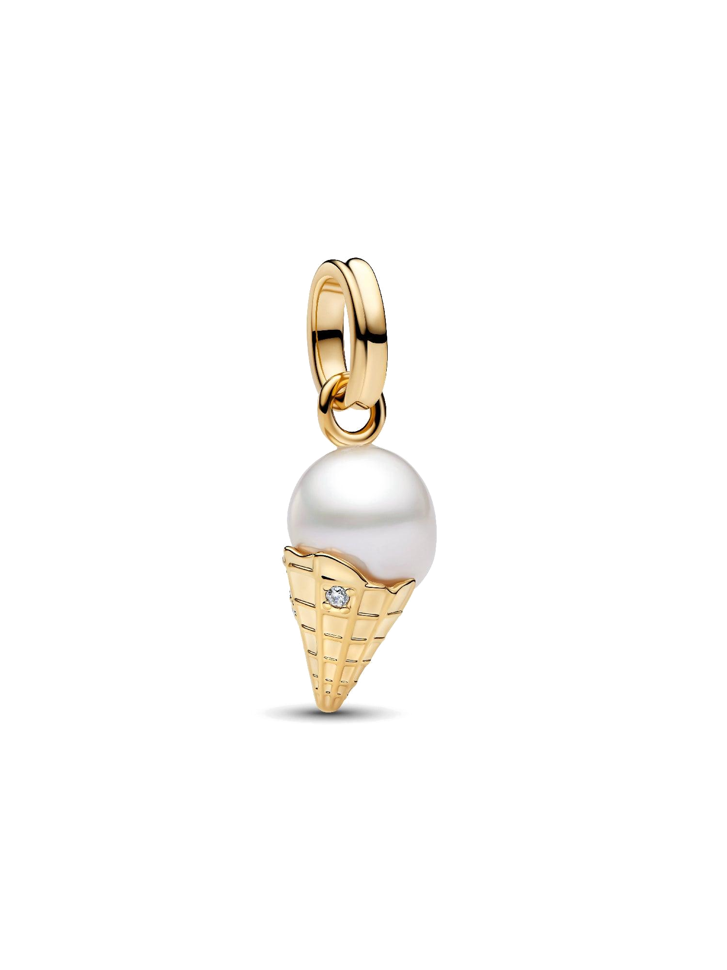 Charm Colgante Helado con Perla Barroca - vista 1