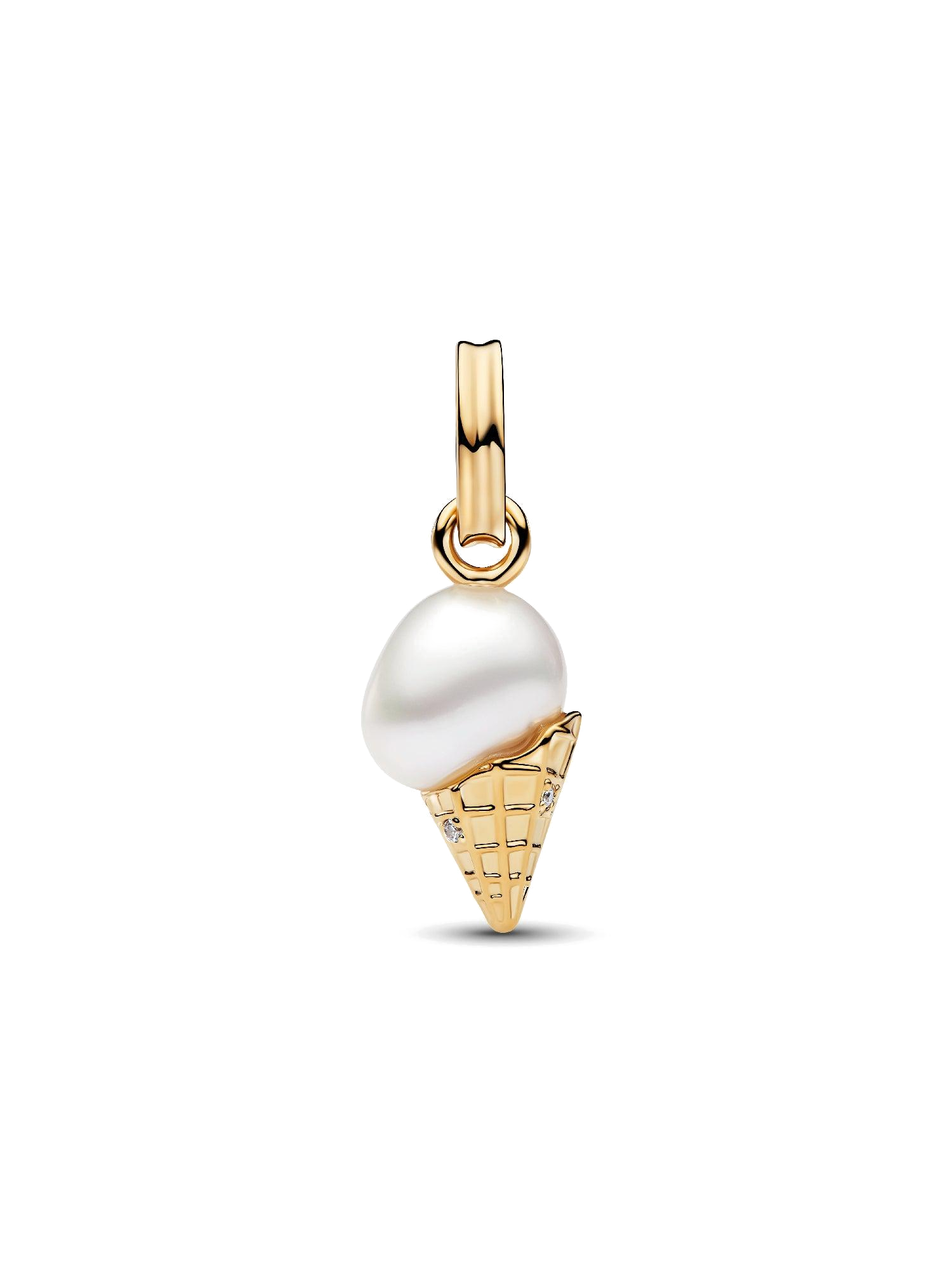 Charm Colgante Helado con Perla Barroca - vista 3