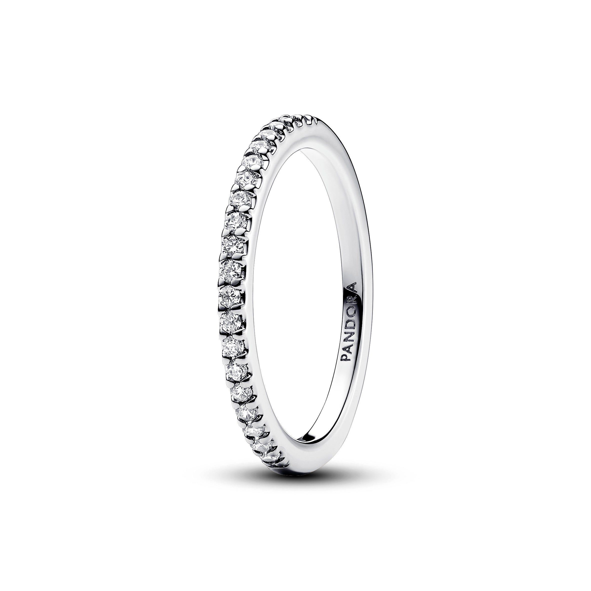 Anillo Banda Pavé Brillante
