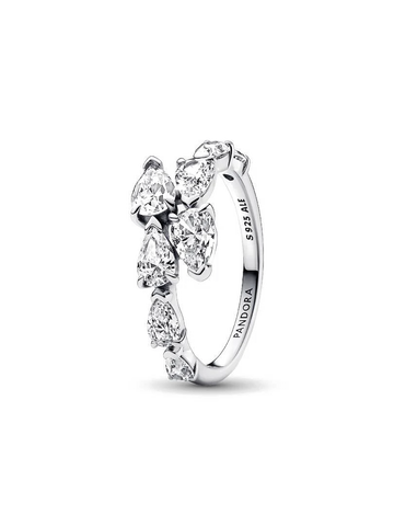 Anillo Bandas Superpuestas con Brillo - vista 1