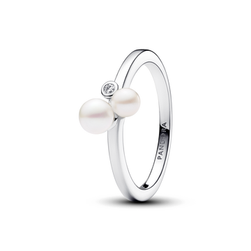 Anillo Dúo de Perlas