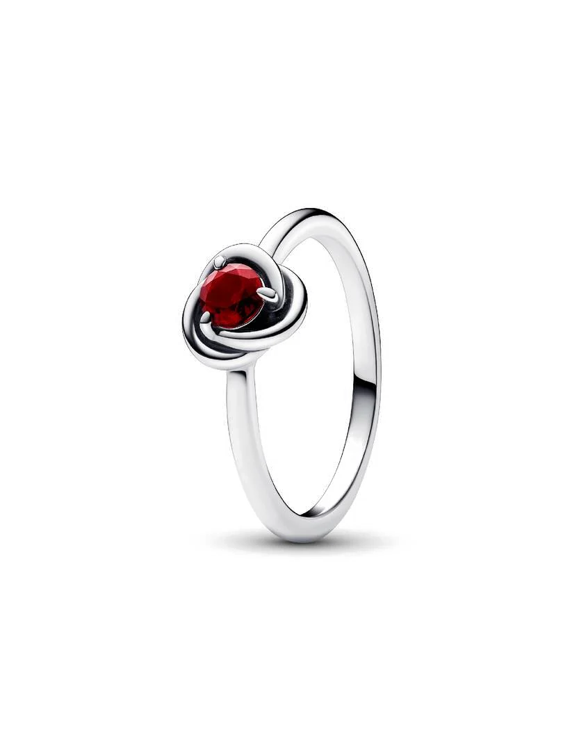Anillo Círculo Eternity Rojo de Enero - vista 1