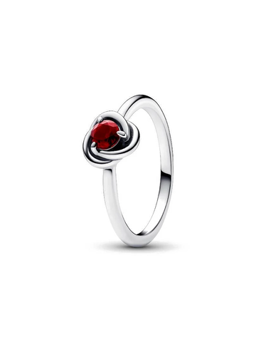 Anillo Círculo Eternity Rojo de Enero - vista 1