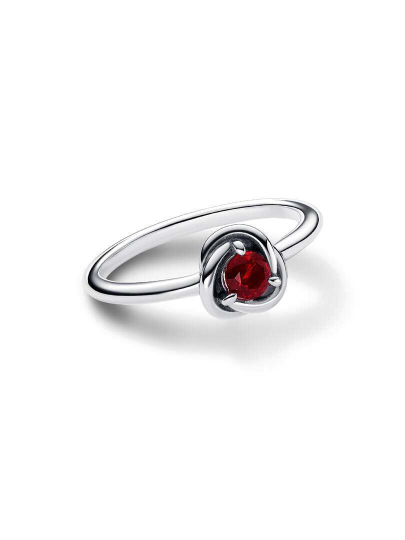 Anillo Círculo Eternity Rojo de Enero - vista 2