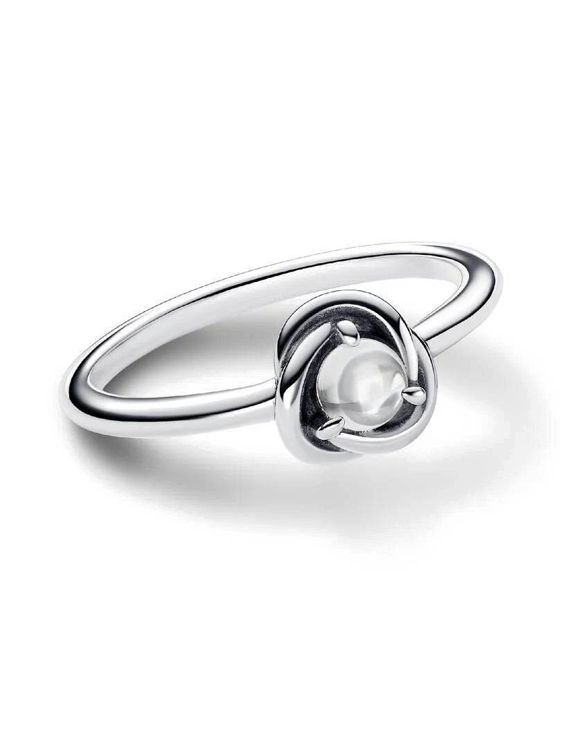 Anillo Círculo Eternity Transparente de Abril - vista 2