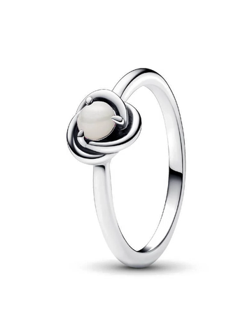Anillo Círculo Eternity Blanco de Junio - vista 1