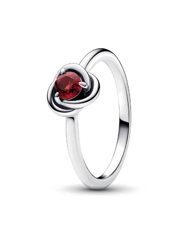 Anillo Círculo Eternity Rojo de Julio - vista 1