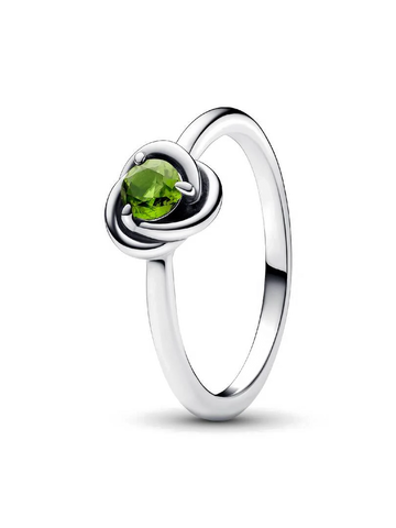 Anillo Círculo Eternity Verde de Agosto - vista 1