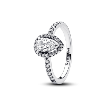 Anillo Halo de Pera Brillante Pandora - vista principal