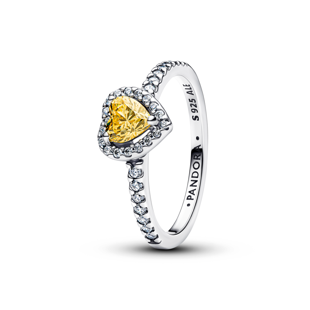 Anillo Corazón Elevado Brillante Pandora - vista 1