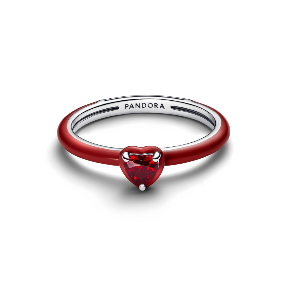 Anillo Corazón Chakra Rojo Pandora - vista 2