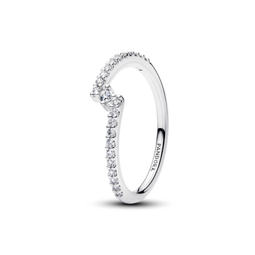 Anillo Pavé Dividido Brillante Pandora - vista 1