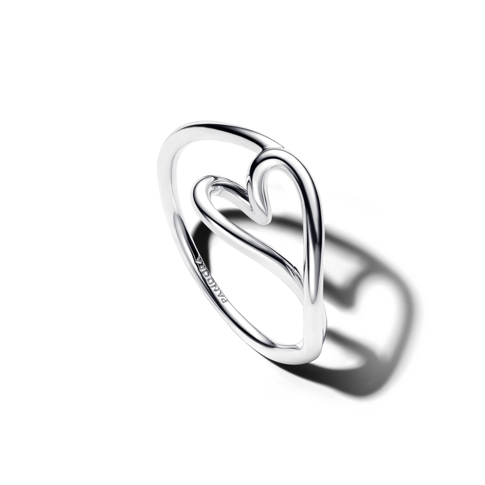 Anillo Corazón Orgánico Pequeño Pandora - vista 1