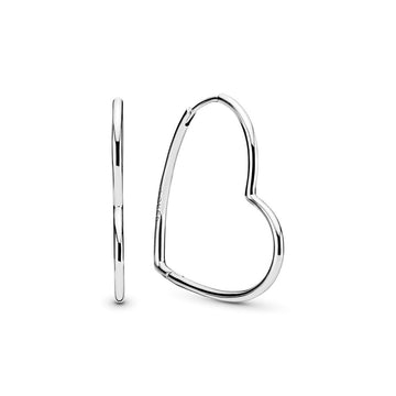 Aretes de aro Corazones de Amor Asimétricos Grande