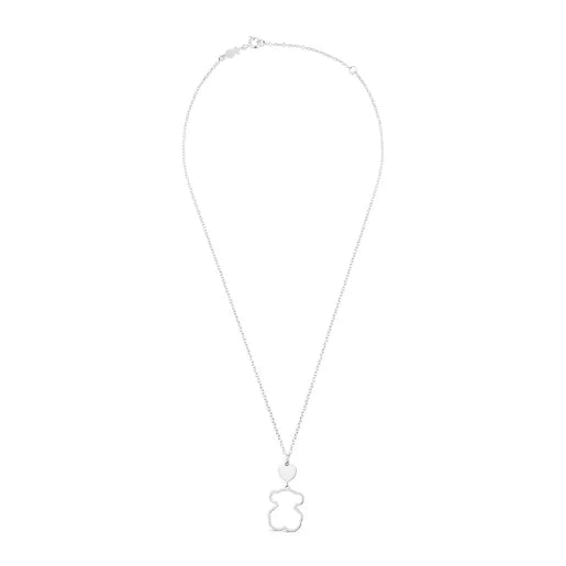 Collar de plata motivo oso New Silueta