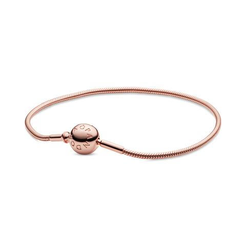 Pulsera Diseño Cadena de Serpiente de Pandora Moments en oro rosa