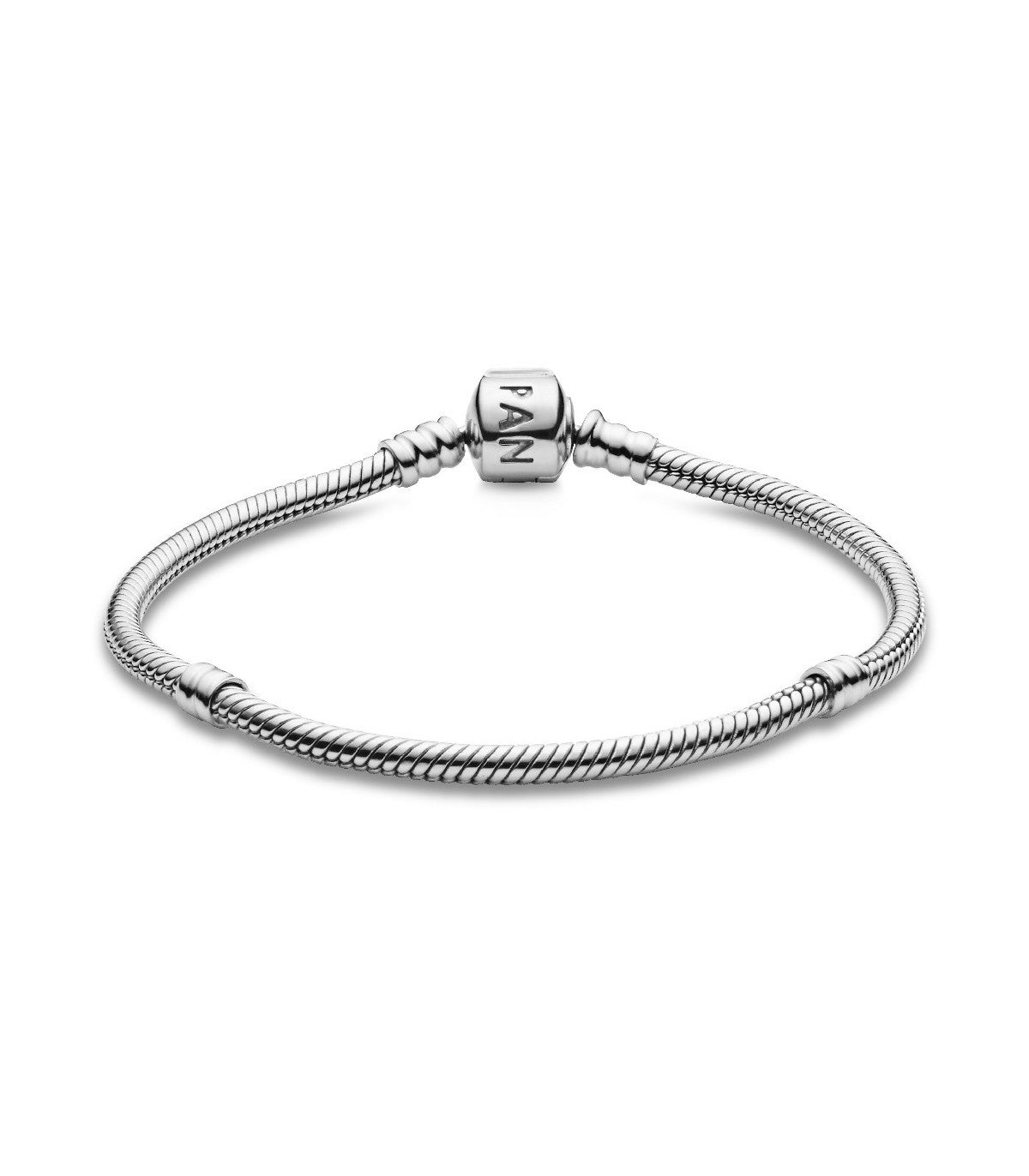 Pulsera de plata de ley y cierre PANDORA en plata de ley