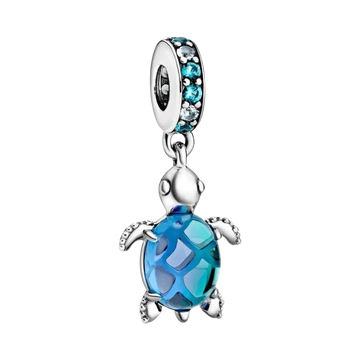 Charm Colgante Tortuga Marina en Cristal de Murano