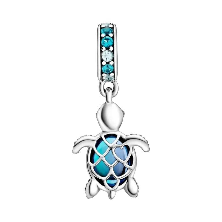 Charm Colgante Tortuga Marina en Cristal de Murano