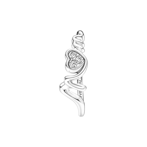 Anillo Corazón de Madre en Pavé