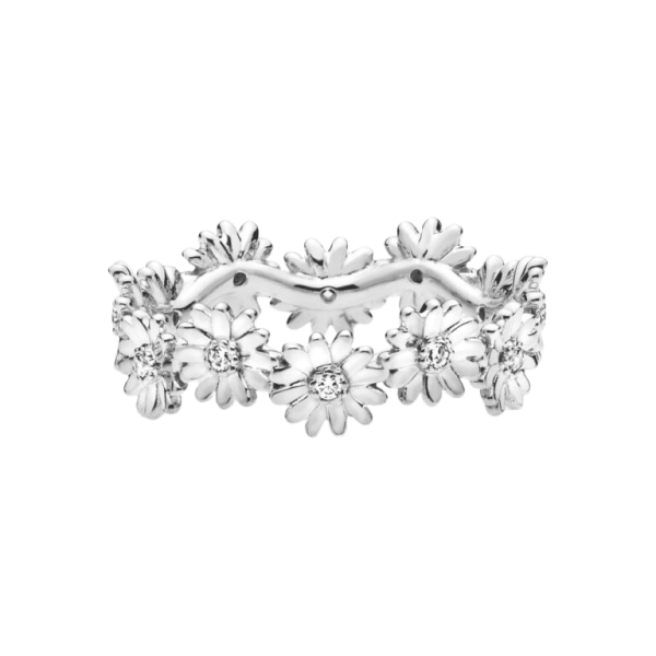 Anillo Corona de Margaritas Brillantes