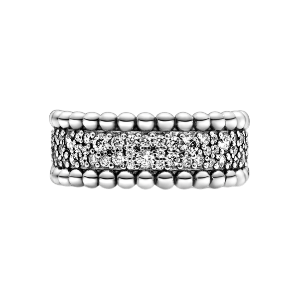 Anillo Esferas en Pavé
