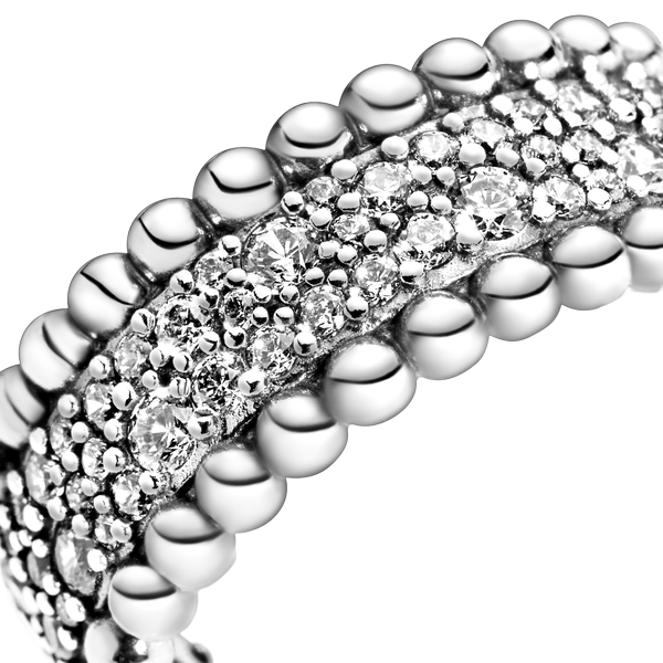 Anillo Esferas en Pavé