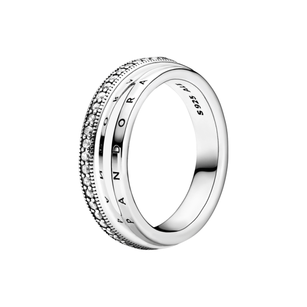 Anillo Triple Alianza en Pavé