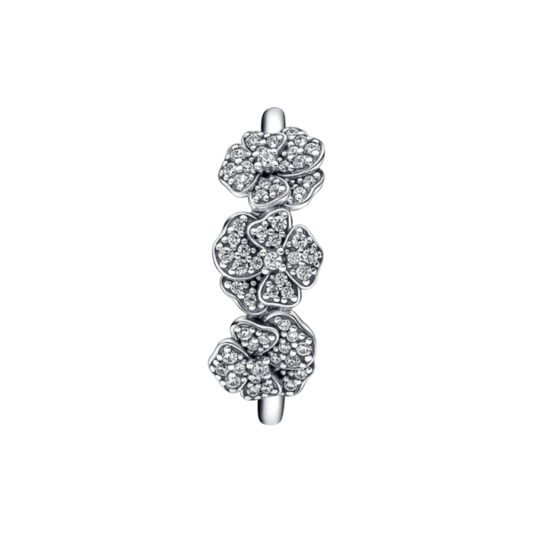 Anillo Triple Flor Pensamiento