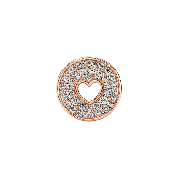 Charm Aniversario Pavé y Corazón