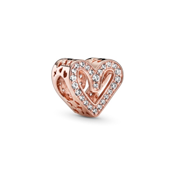 Charm Boceto de Corazón Brillante