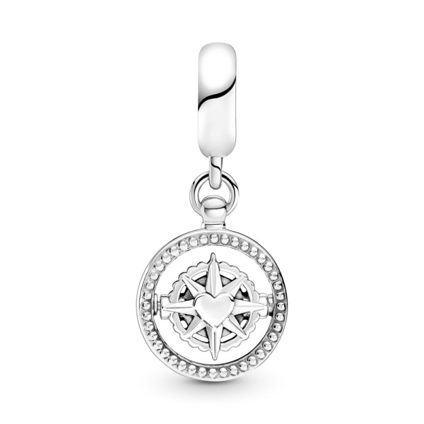Charm Colgante Brújula Giratoria