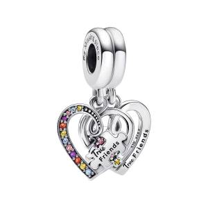 Charm Colgante Divisible Puzzle Corazones de la Amistad
